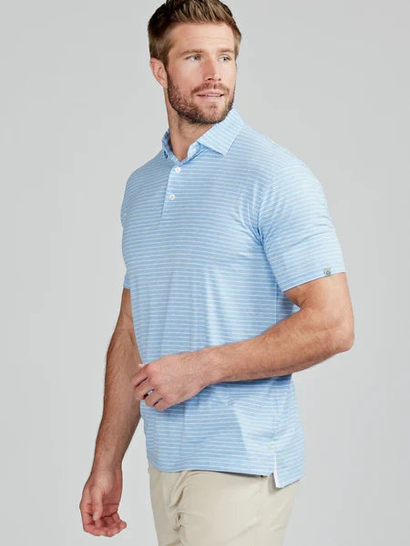 Tasc Cloud Polo Brookline Stripe
