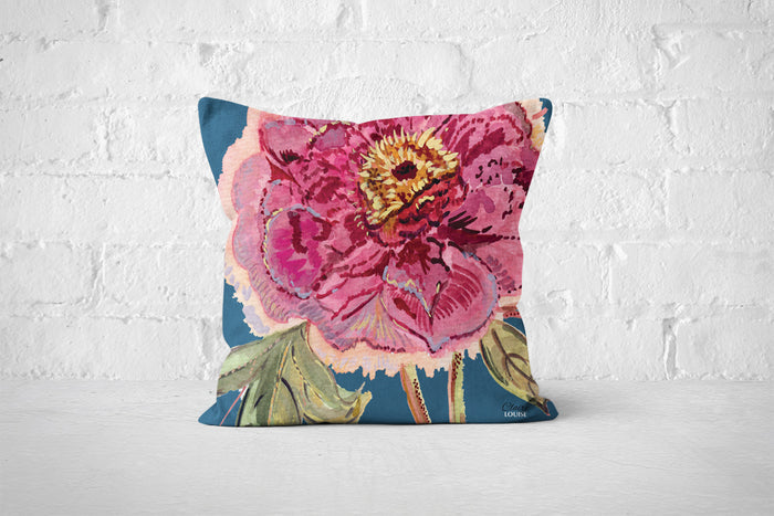 Teal Romance Cushion