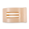 TELETIES - Flat Rectangle Hair Clip | Large | Almond Beige