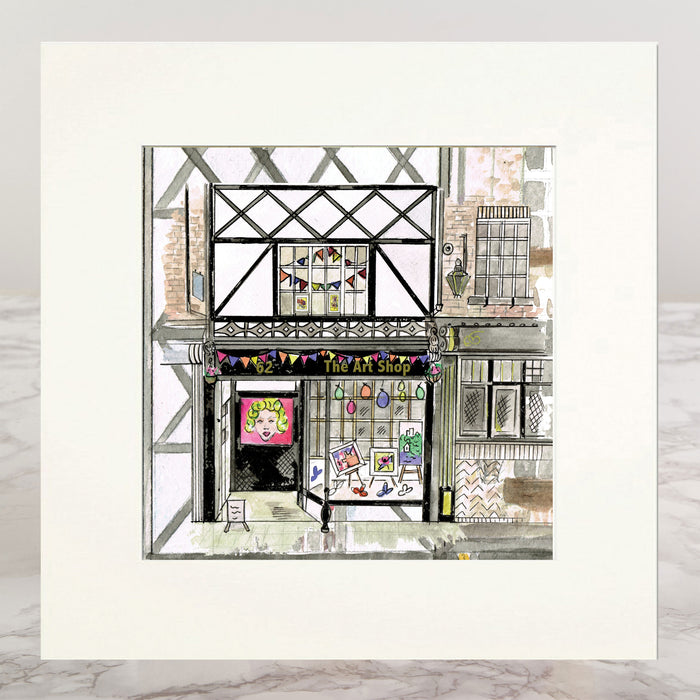 The Art Shop Window Mounted Print