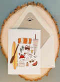 The Beach Goer Greeting Card