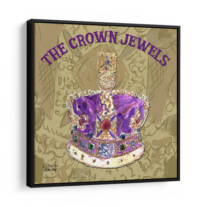 The Crown Jewels Urban Icons Framed Canvas Print