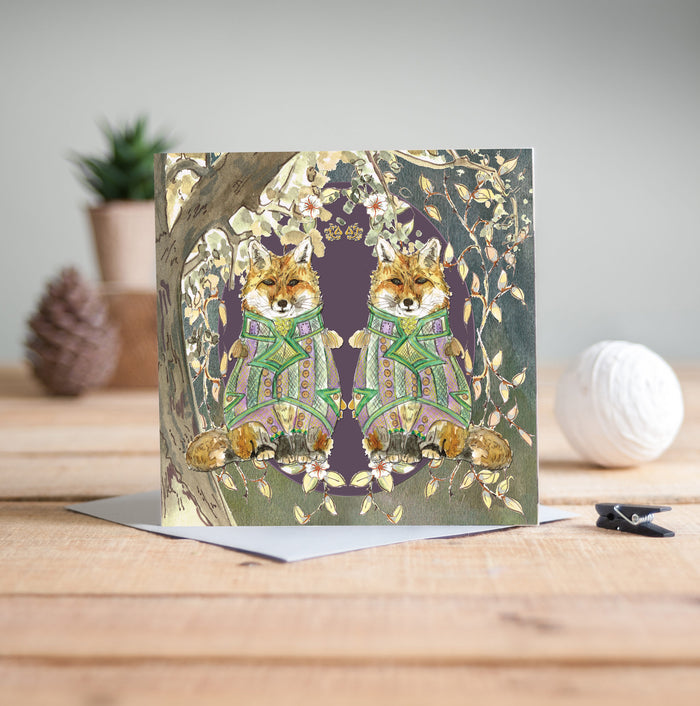 The Foxes Greeting Card - Pack of 6