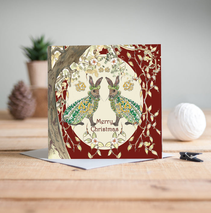 The Hares Christmas Card - Pack of 6
