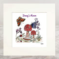 The Mushroom Personalised Mounted Print