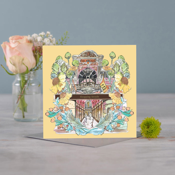 The Royal Arcade In Full Bloom Greetings Card - Pack of 6
