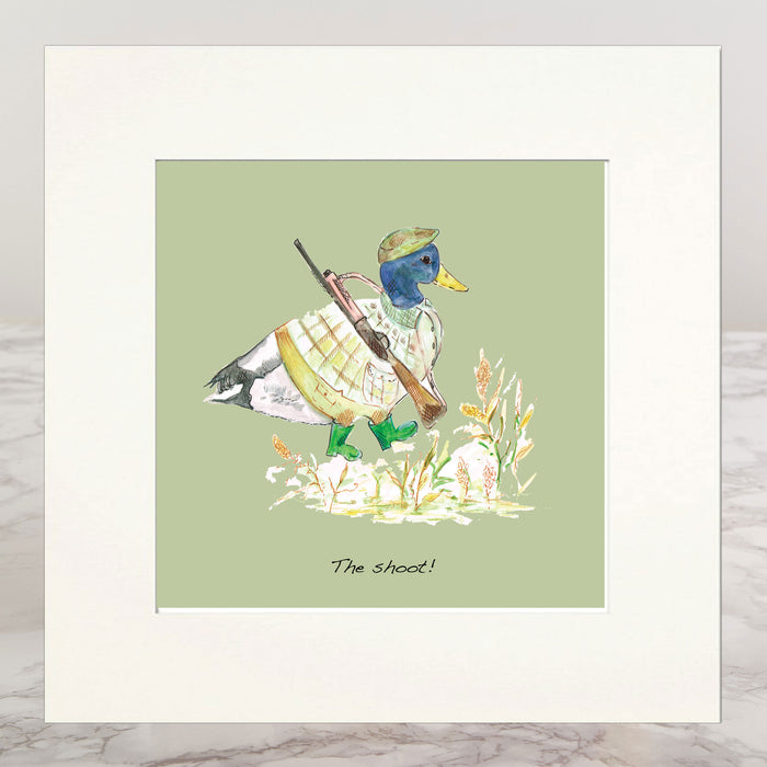 The Shoot Mounted Print