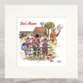 The Three Little Pigs Personalised Mounted Print