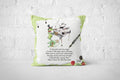 The Tuneful Frog Cushion - The Painted Poem