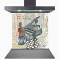 Tickle The Ivories In New York City Kitchen Glass Splashback