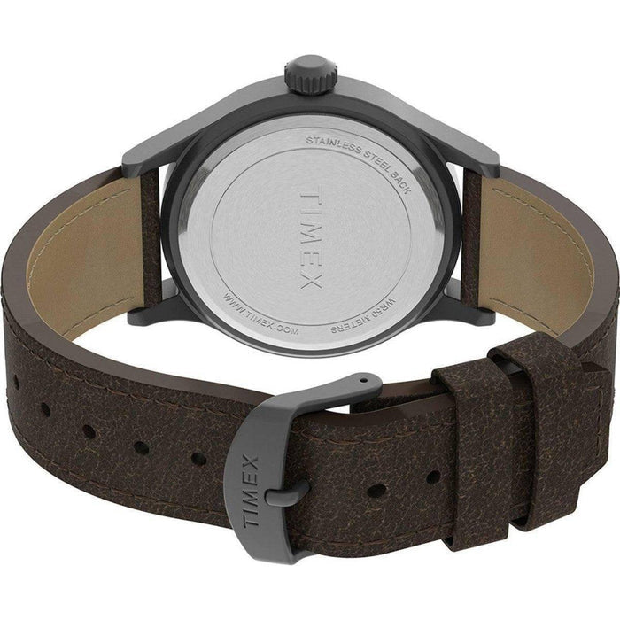 Timex Expedition Scout - Khaki Dial - Brown Leather Strap - NORTH RIVER OUTDOORS
