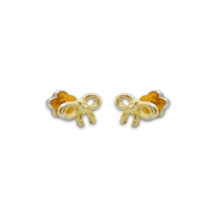 Tiny Bow Stud Earrings