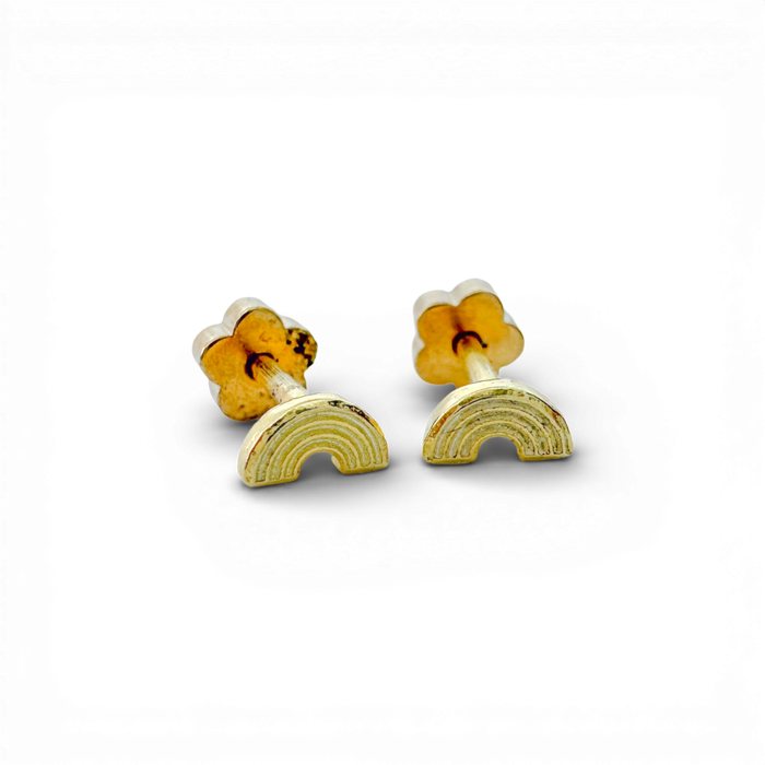 Tiny Rainbow Stud Earrings