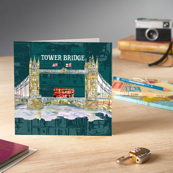 Tower Bridge Urban Icons Greeting Card - Pack of 6