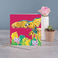 Tropical Parrot Greetings Card - Pack of 6