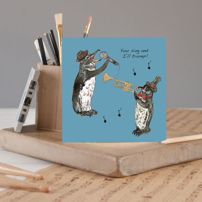 Trumpet Greeting Card - Pack of 6