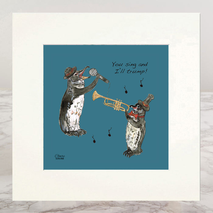Trumpet Mounted Print