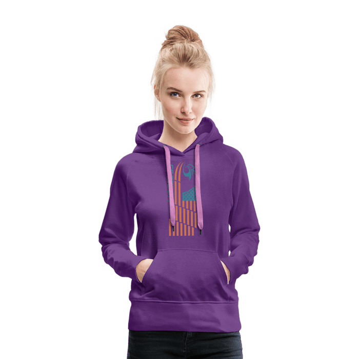 USA eagle - purple