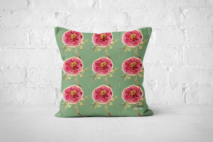Verdigris Pattern Romance Cushion