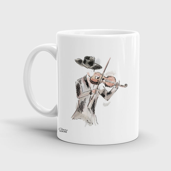 Violin Ceramic Mug