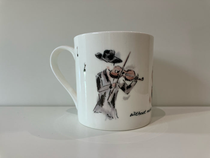 Violin Fine Bone China Mug