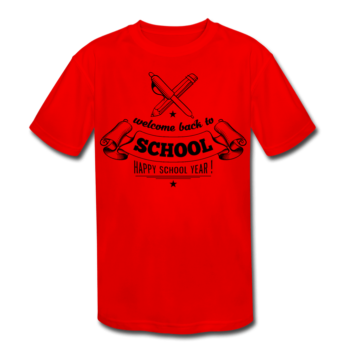 welcome back to school - red