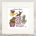 Wellington Boots Personalised Mounted Print