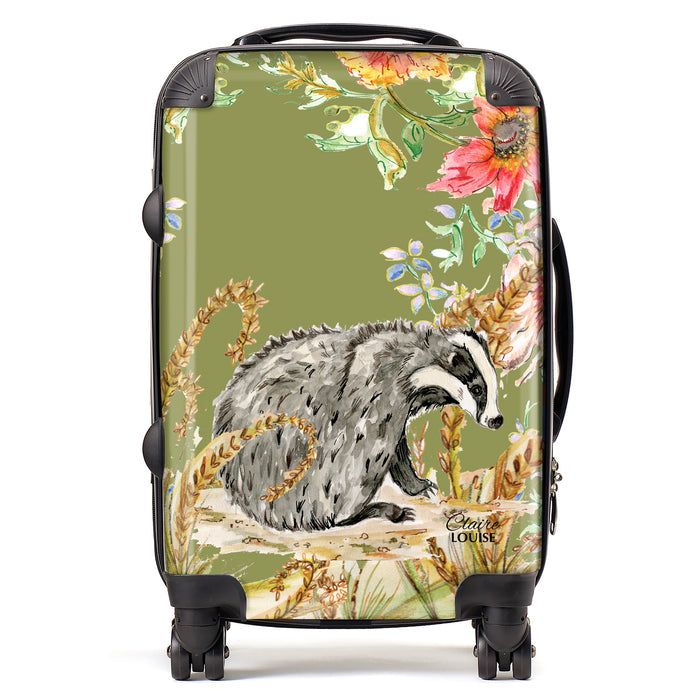 Whimsical Badger Suitcase Collection
