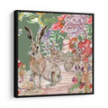 Whimsical Hare Framed Canvas Print