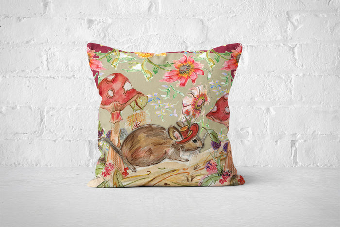 Whimsical Mouse Cushion