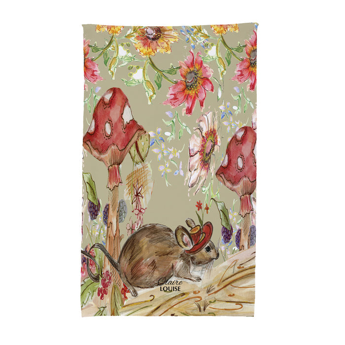 Whimsical Mouse Tea Towel