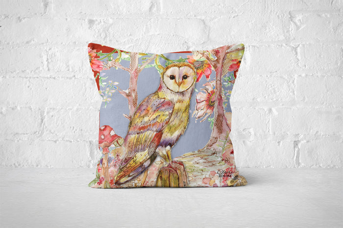 Whimsical Owl Cushion