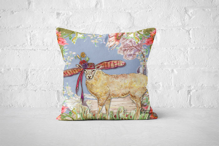 Whimsical Sheep Cushion