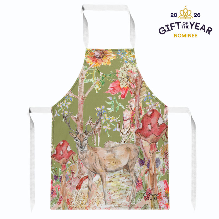Whimsical Stag Kitchen Apron