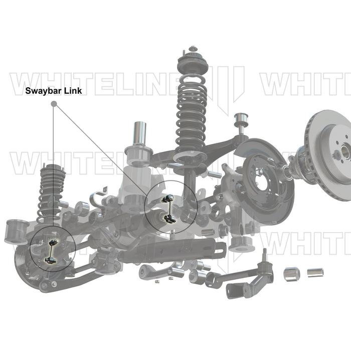 Whiteline Rear End Links, Adjustable, 2008-2022 WRX and STI