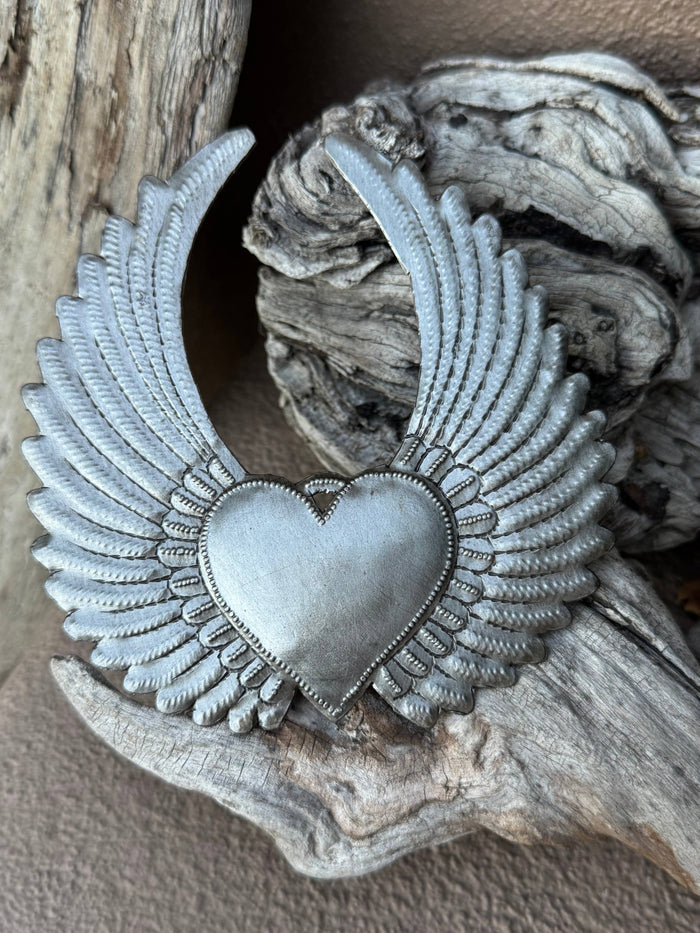 Winged Haitian Milagro Hearts