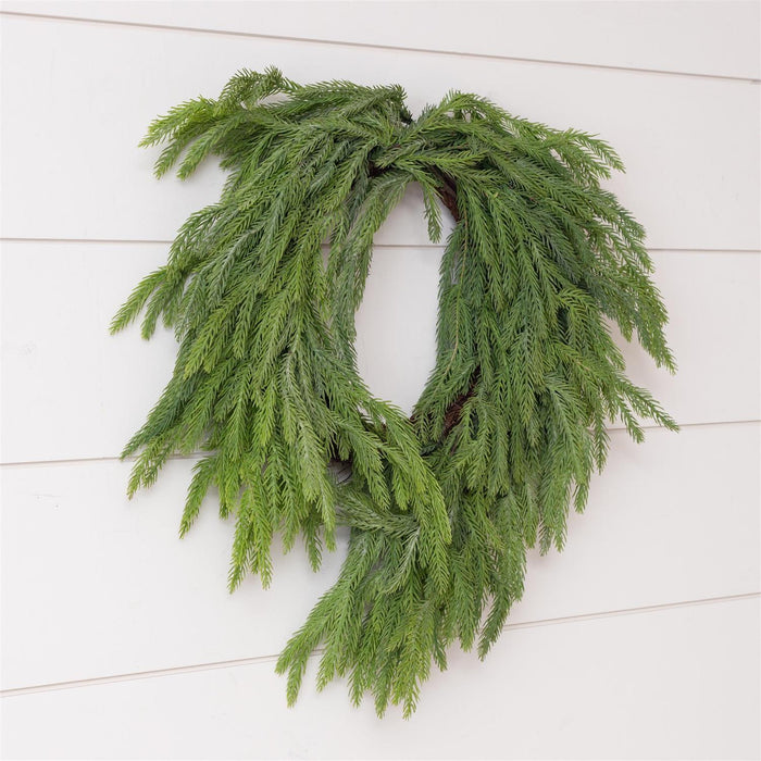 Wreath - Real Touch Norfolk Pine
