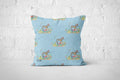 Ziggy The Zebra Watercolour Patterned Cushion