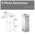 ZLINE 2 Piece Chimney Extension for 10' - 12' Ceiling, 2PCEXT - GL9i - Farmhouse Kitchen and Bath